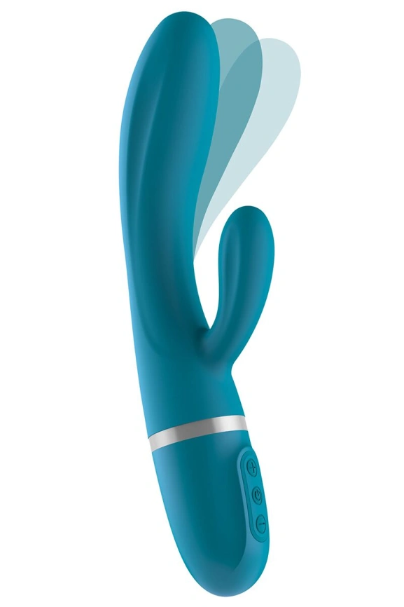 Вибратор-кролик Liebe Bend It Plus Ocean Blue, гибкий, 2 мотора, 10 режимов фото 2