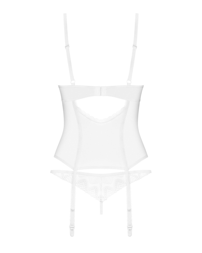 Корсет Obsessive Alissium corset & thong M/L (м'ята упаковка!!!) фото 8