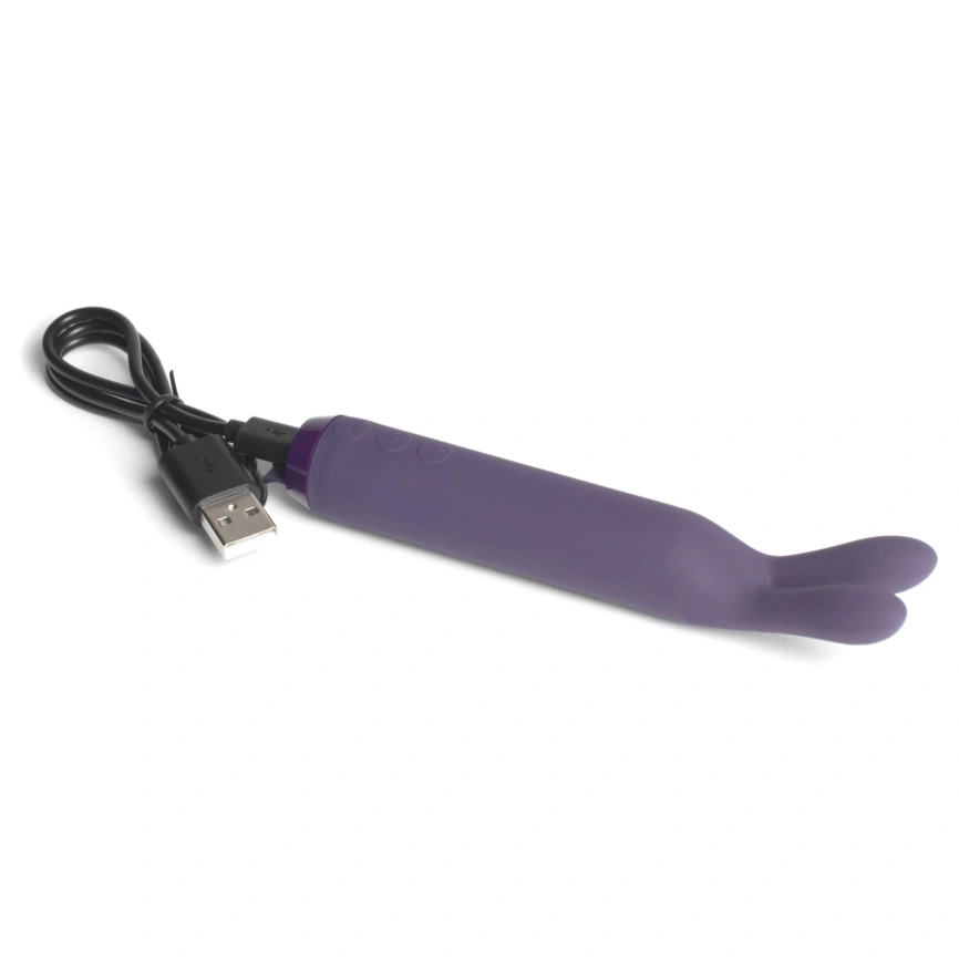 Вибратор с ушками Je Joue - Rabbit Bullet Vibrator Purple, глубокая вибрация фото 5