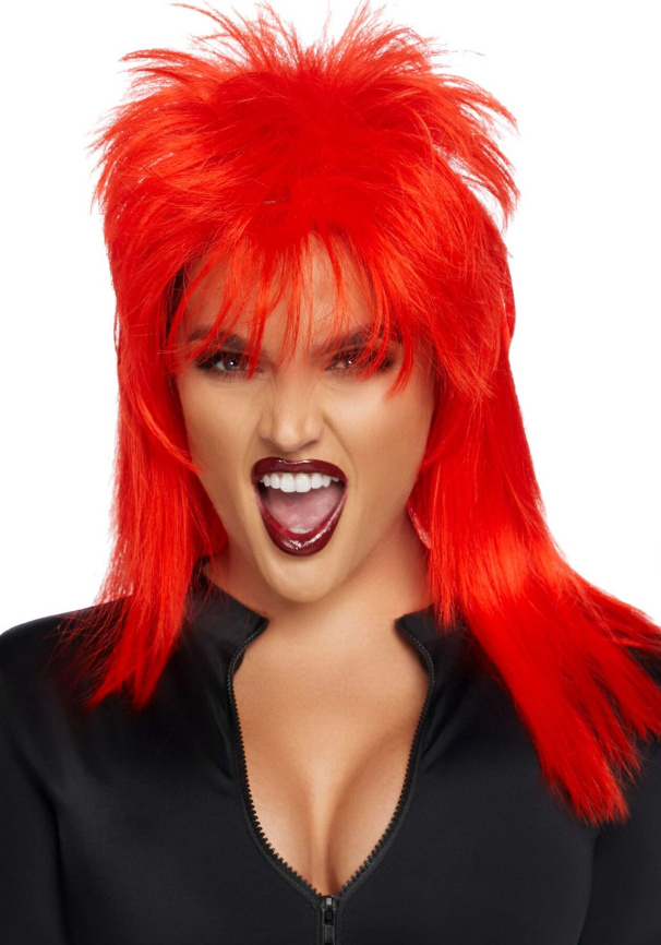 Перука рок-зірки Leg Avenue Unisex rockstar wig Red, унісекс, 53 см фото 1