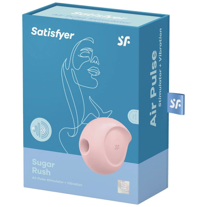 Вакуумный клиторальный стимулятор с вибрацией Satisfyer Sugar Rush Rose фото 4