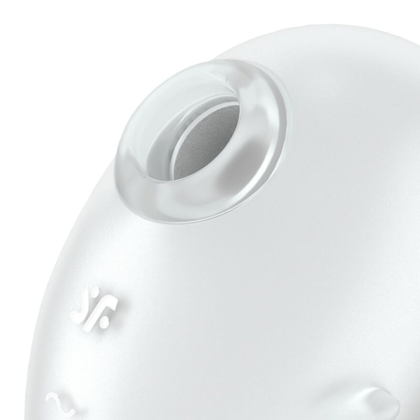 Вакуумний кліторальний стимулятор з вібрацією Satisfyer Cutie Ghost White фото 4