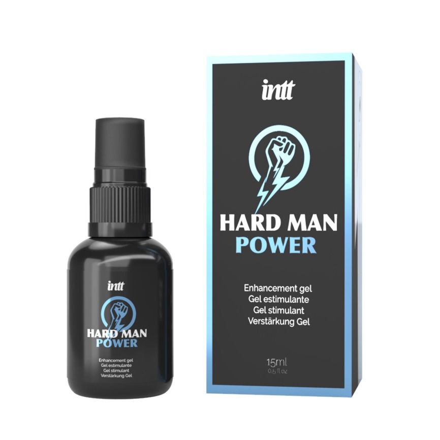 Стимулювальний гель для ерекції Intt Hard Man Power (15 мл), екстракт гінгко білоба, таурин фото 1
