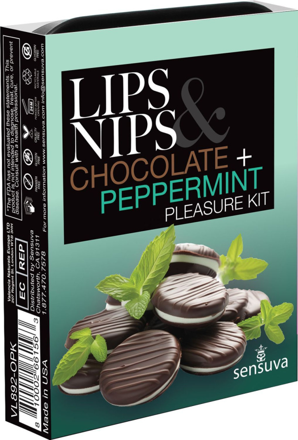 Подарунковий набір Sensuva Lips & Nips Pleasure Kit - Chocolate Peppermint 2 x 4г фото 1