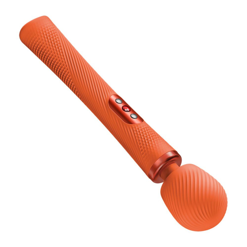 Вібромасажер Fun Factory VIM Vibrating Wand Orange, суперпотужний та легкий, до 6 годин роботи фото 3