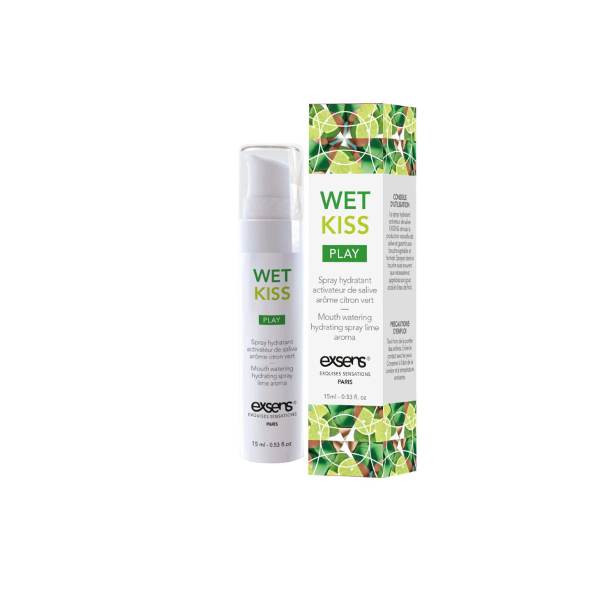 Спрей для посилення слиновиділення EXSENS Wet Kiss Lime 15 мл фото 1