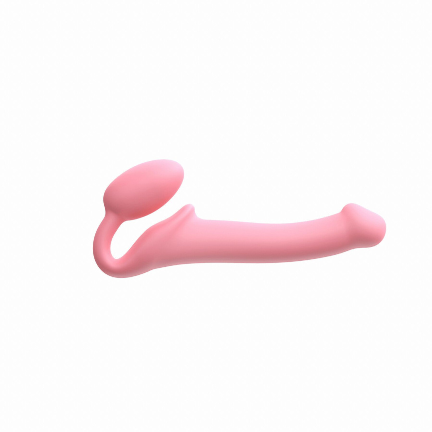 Безремінний страпон Strap-On-Me Rose XL, повністю регульований, діаметр 4,5 см фото 1