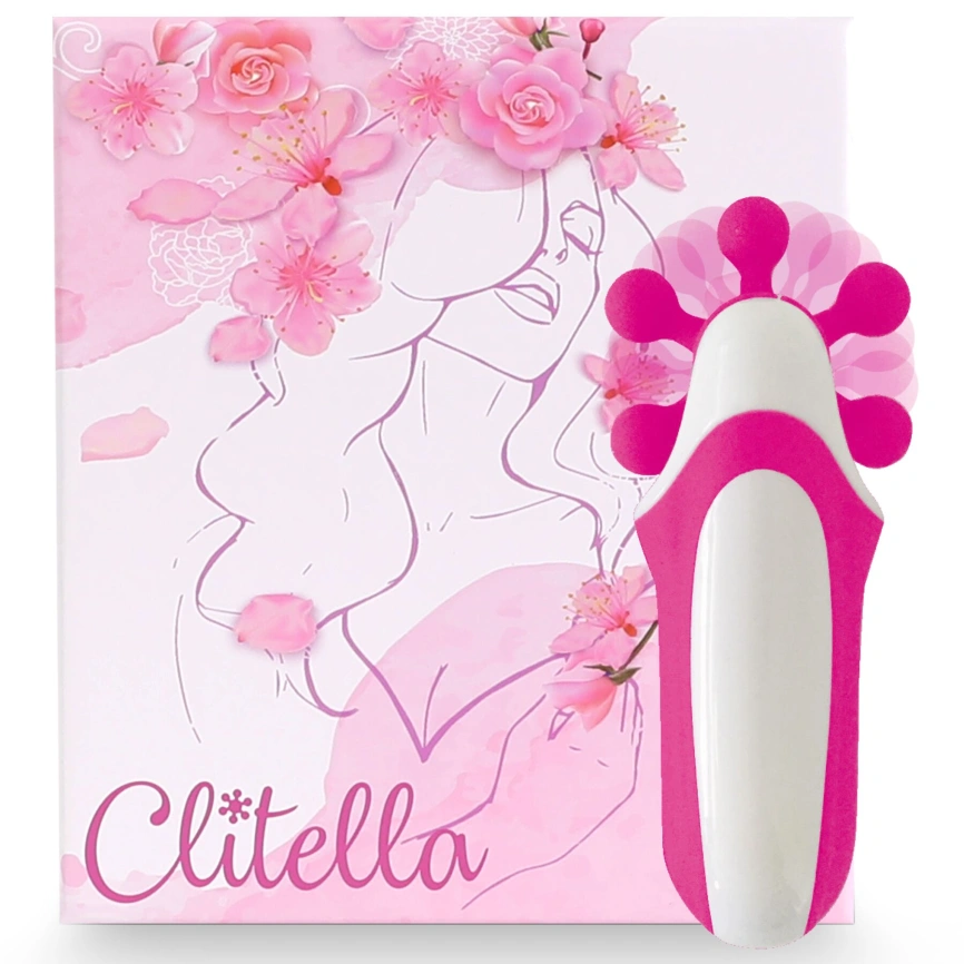 Стимулятор с имитацией оральных ласк FeelzToys - Clitella Oral Clitoral Stimulator Pink фото 1