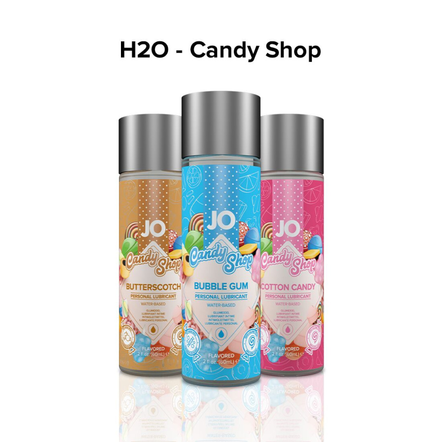 Лубрикант на водній основі JO H2O — Candy Shop — Bubblegum (60 мл) без цукру та парабенів фото 5