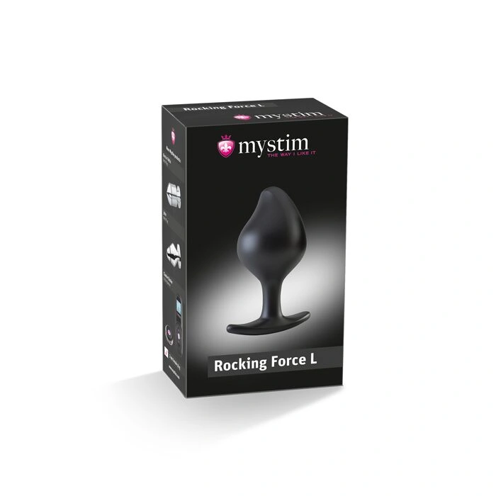 Силиконовая анальная пробка Mystim Rocking Force L для электростимулятора, диаметр 4,7 см фото 13