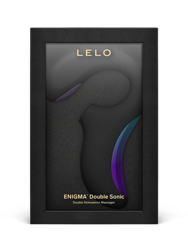 Кліторально-вагінальний звуковий стимулятор LELO Enigma Double Sonic Black фото 4