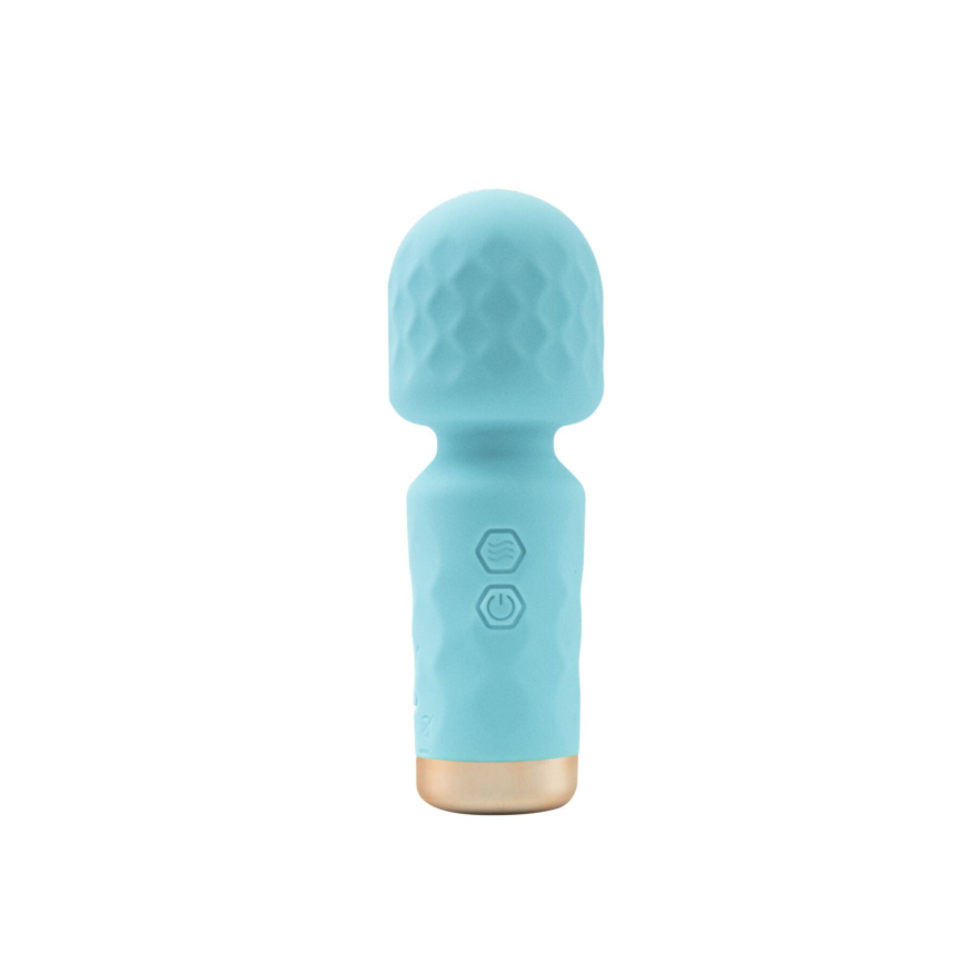 Вібромасажер M’Lady Mini Vibrating Wand Teal фото 1