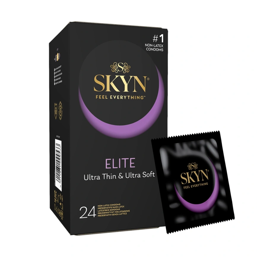 Безлатексные премиум-презервативы SKYN Elite 24 шт, ультратонкие фото 1