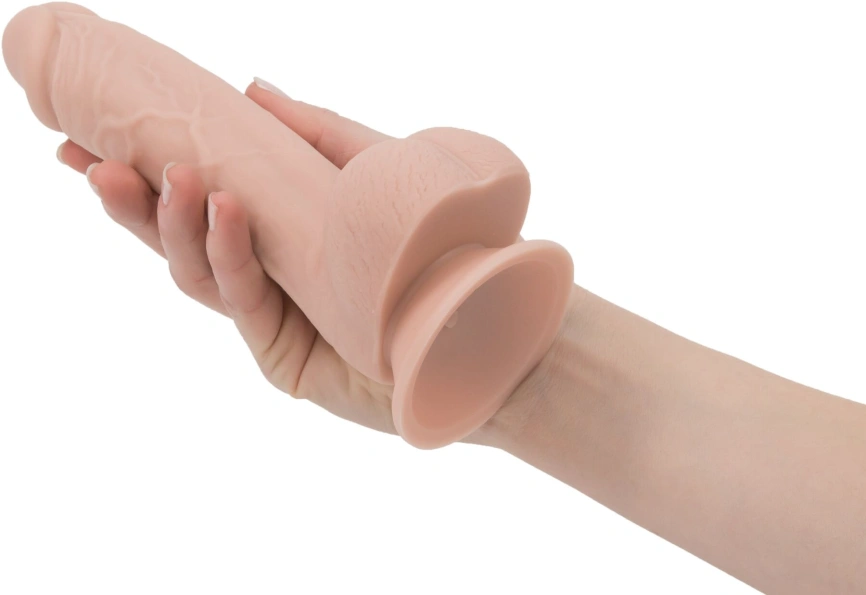 Реалистичный фаллоимитатор на присоске ADDICTION — Mark 7,5″ Dildo With Balls, Beige фото 5