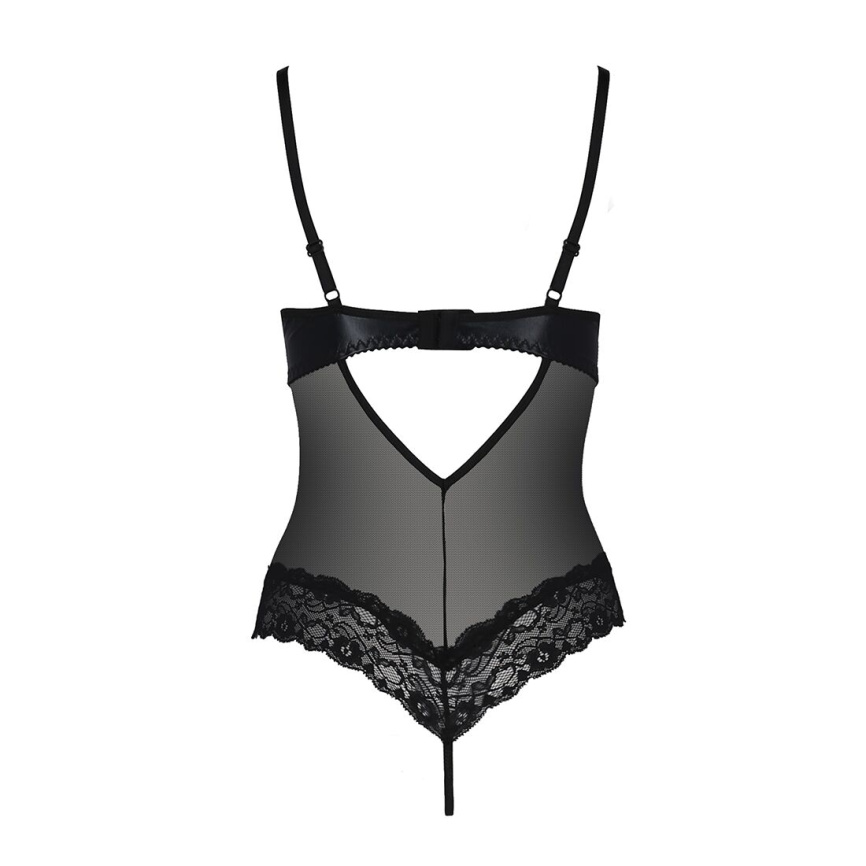 Боді з відкритими грудьми Passion Exclusive NORTH BODY S/M, black фото 4