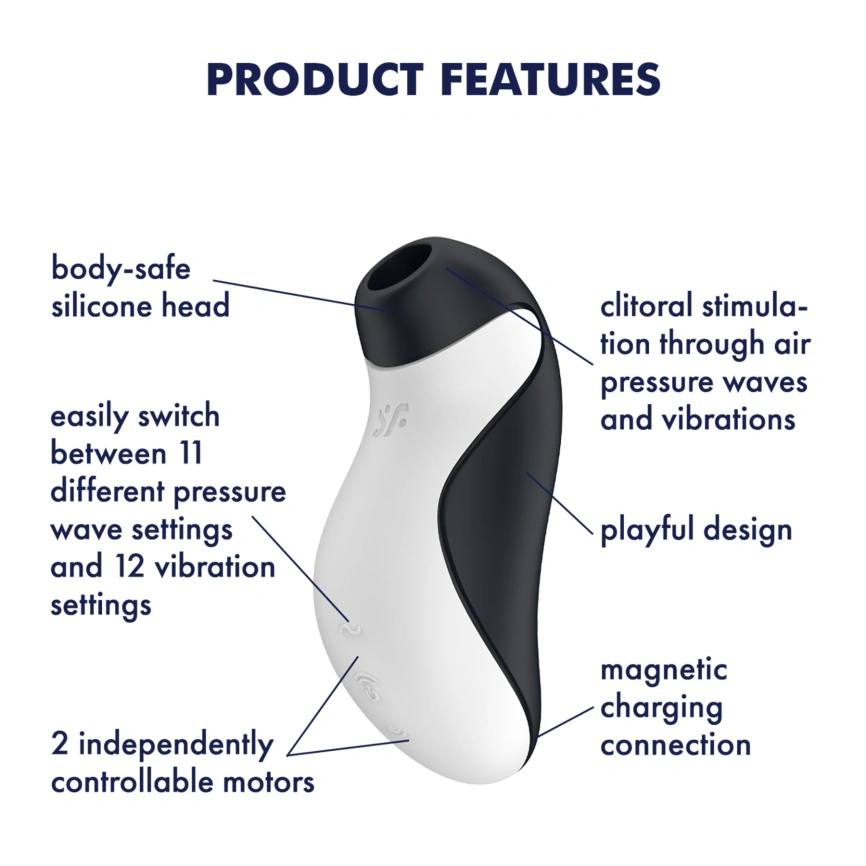 Вакуумный стимулятор с вибрацией Satisfyer Orca фото 6