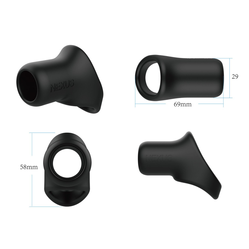 Ерекційне кільце Nexus Rise Cock and Ball Sling, для члена та яєчок, дуже широке фото 4