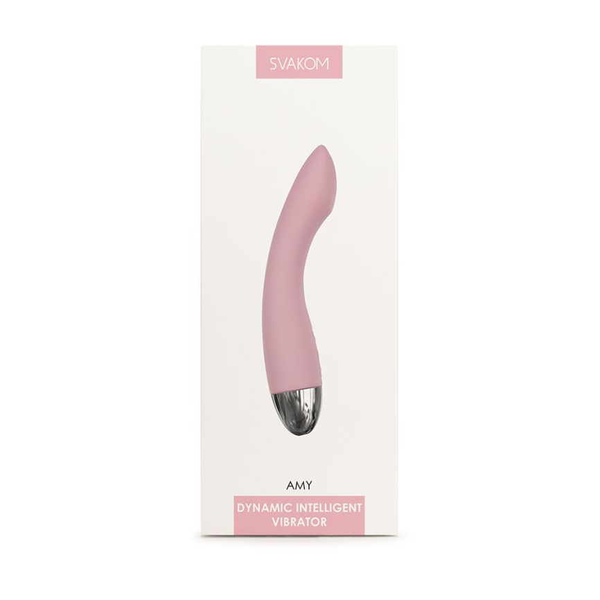 Вібратор для точки G з інтелектуальним режимом Svakom Amy Pale Pink фото 8