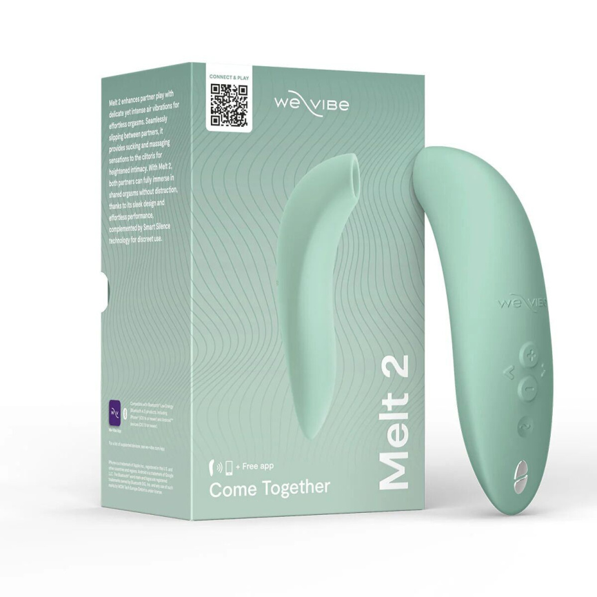 Вакуумний смарт-стимулятор для пар We-Vibe Melt 2 Sage (розводи на пакованні) фото 12