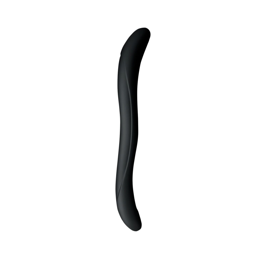 Подвійний фалоімітатор Wooomy Twoooney Semirealistic Double Dong Black, діаметр 3 та 3,8 см фото 1