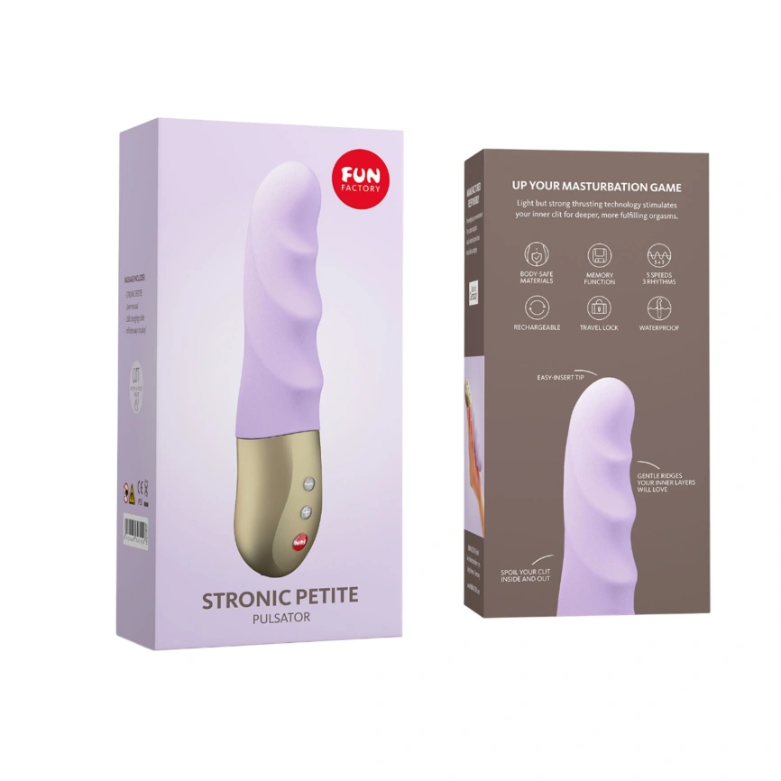 Мини-пульсатор Fun Factory STRONIC PETITE pastel lilac, 8 режимов, подходит для начинающих фото 8
