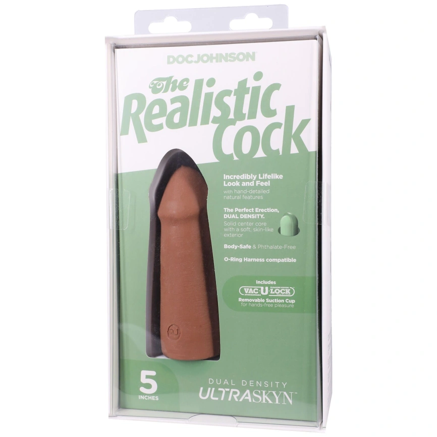 Фаллоимитатор Doc Johnson The Realistic Cock ULTRASKYN - 5 Inch Caramel фото 10