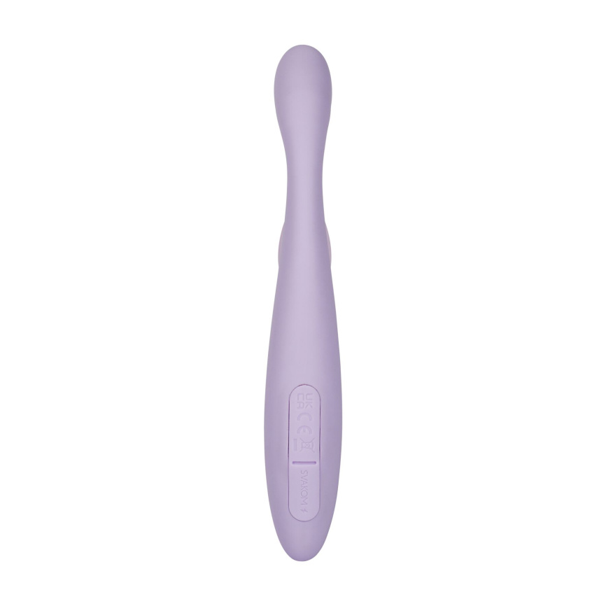 Тонкий кролик-вібратор Svakom Cici+ 2 Lilac, керування зі смартфона, підігрів до 38 °C фото 4