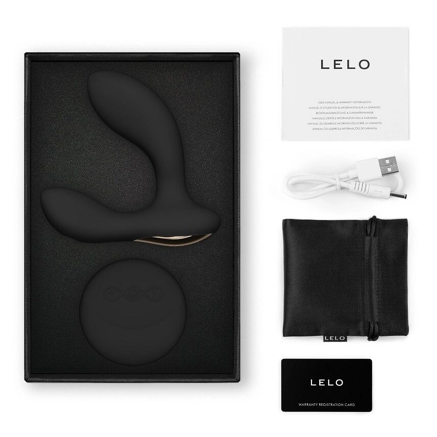 Массажер простаты LELO Hugo 2 Remote Black, 2 мотора, очень мощный, пульт ДУ фото 3