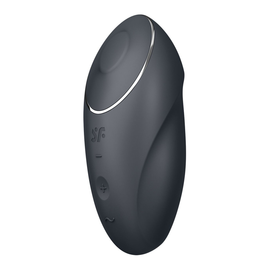 Вібростимулятор-пульсатор Satisfyer Tap & Climax 1 Grey, ефект постукування пальцем, 2 мотори фото 4