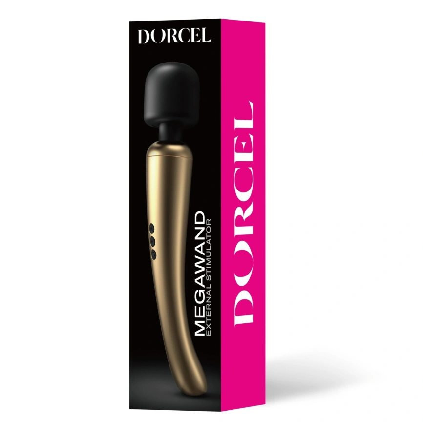 Мощный вибромассажер Dorcel Megawand Gold перезаряжаемый, 160 режимов фото 5