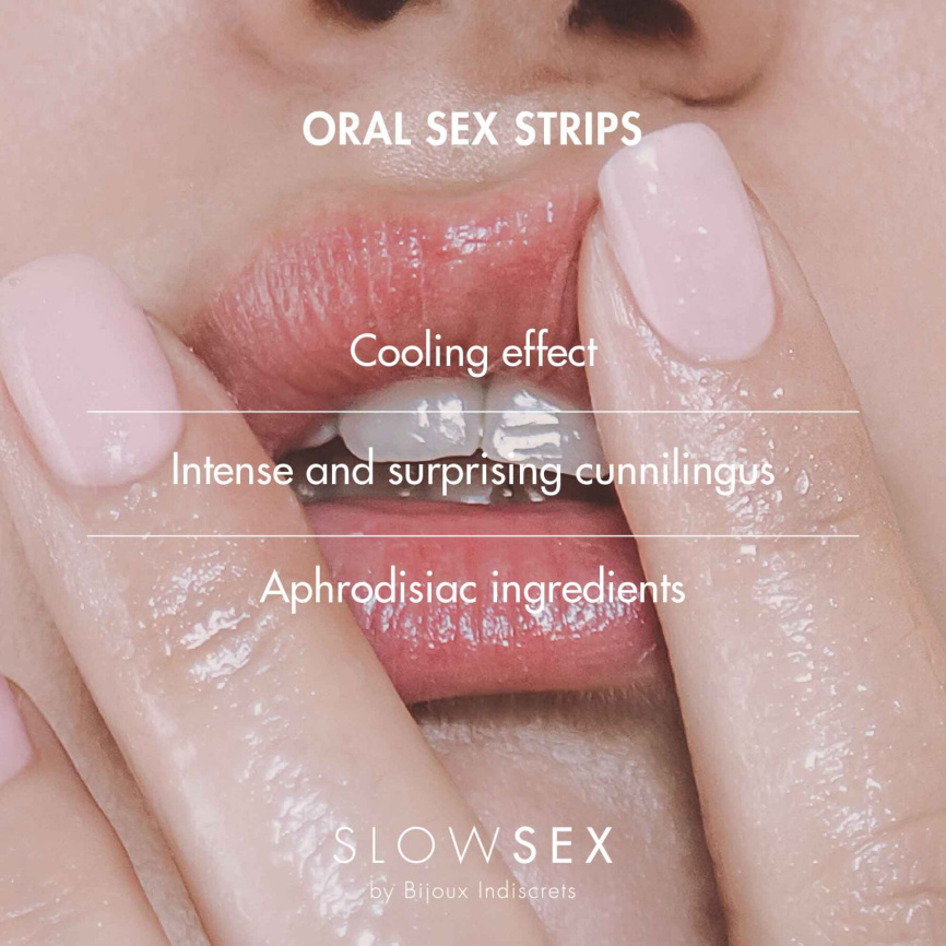 Смужки для орального сексу Bijoux Indiscrets Slow Sex Oral sex strips фото 3