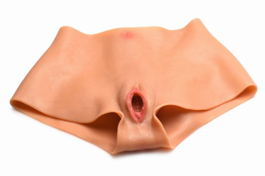 Накладна вагіна Master Series Silicone Vagina + Butt Panties - Small фото 1