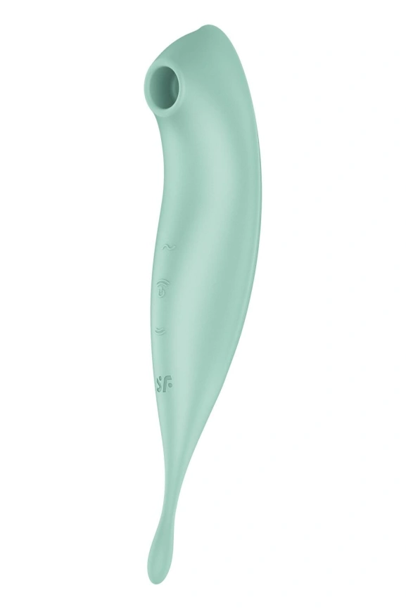 Смарт-вибратор для клитора с вакуумной стимуляцией Satisfyer Twirling Pro+ Mint фото 2