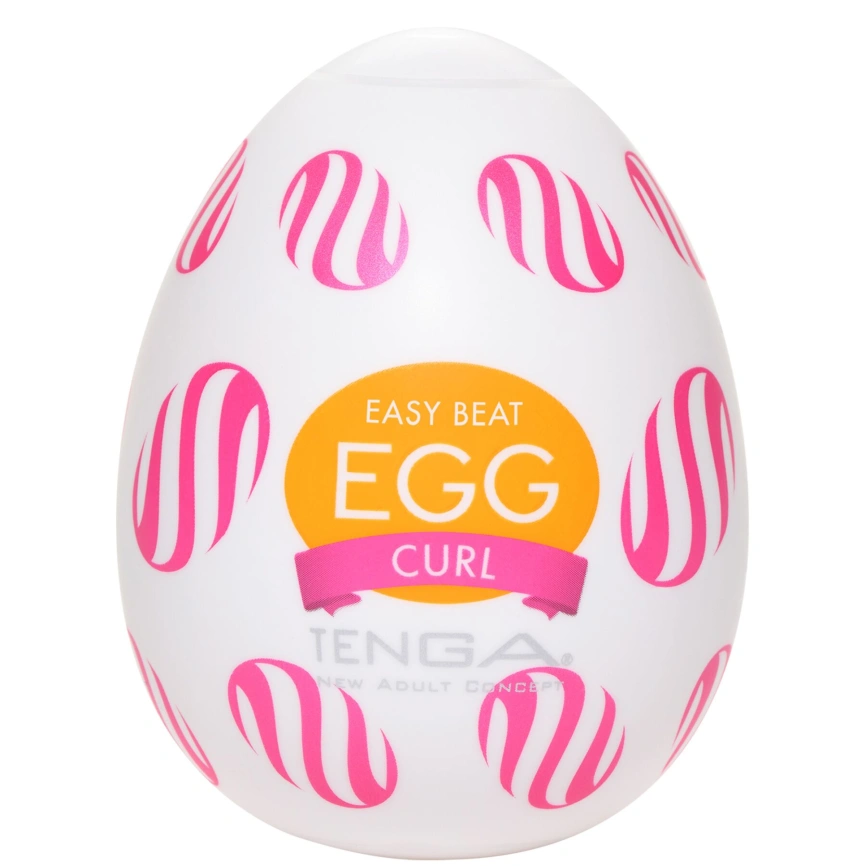 Мастурбатор-яйцо Tenga Egg Curl с рельефом из шишечек фото 1