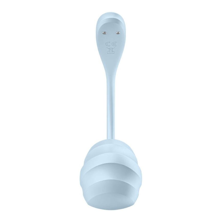 Смарт-віброяйце Satisfyer Smooth Petal Connect App Light Blue фото 3