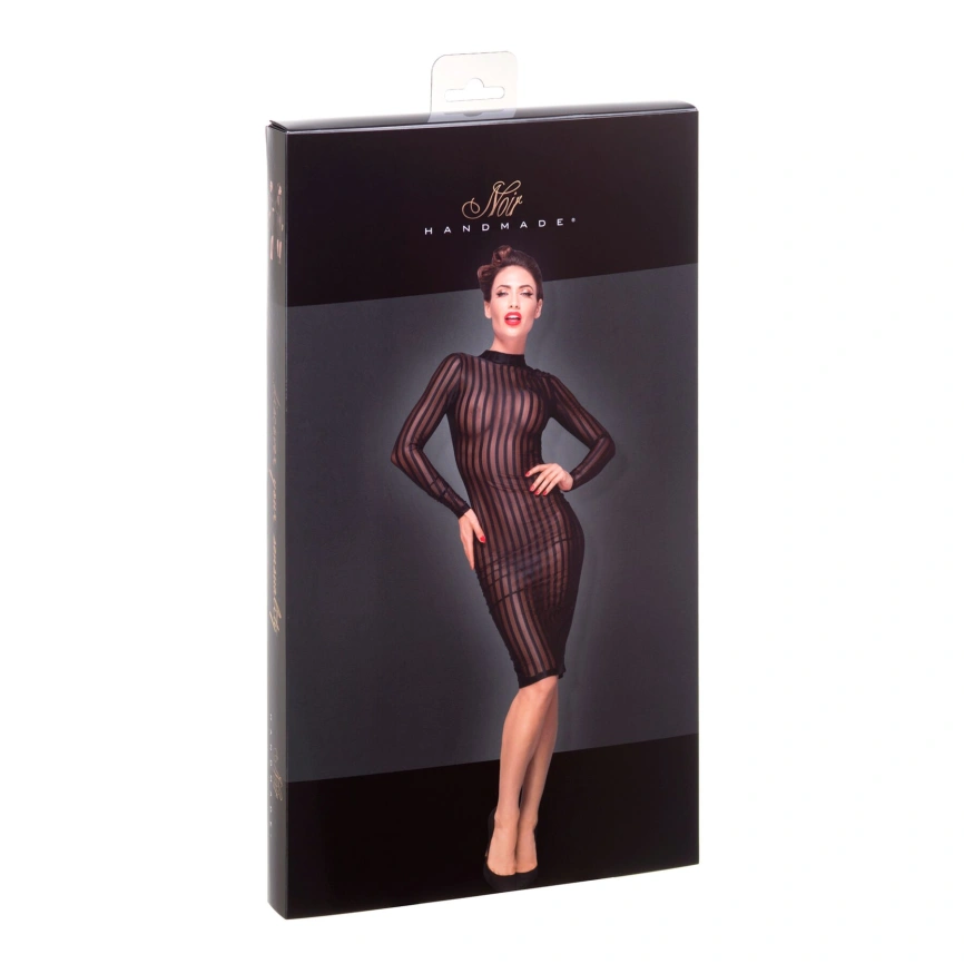 Платье с мокрым эффектом Noir Handmade F182 Classic dress made of elastic tulle, L фото 6