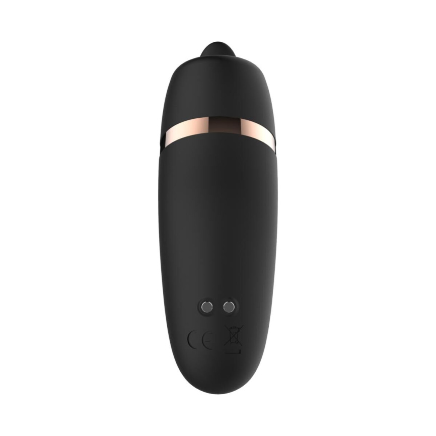 Мінівібратор з язичком Rosy Gold - Vibrating & Licking Dual Stimulator фото 3
