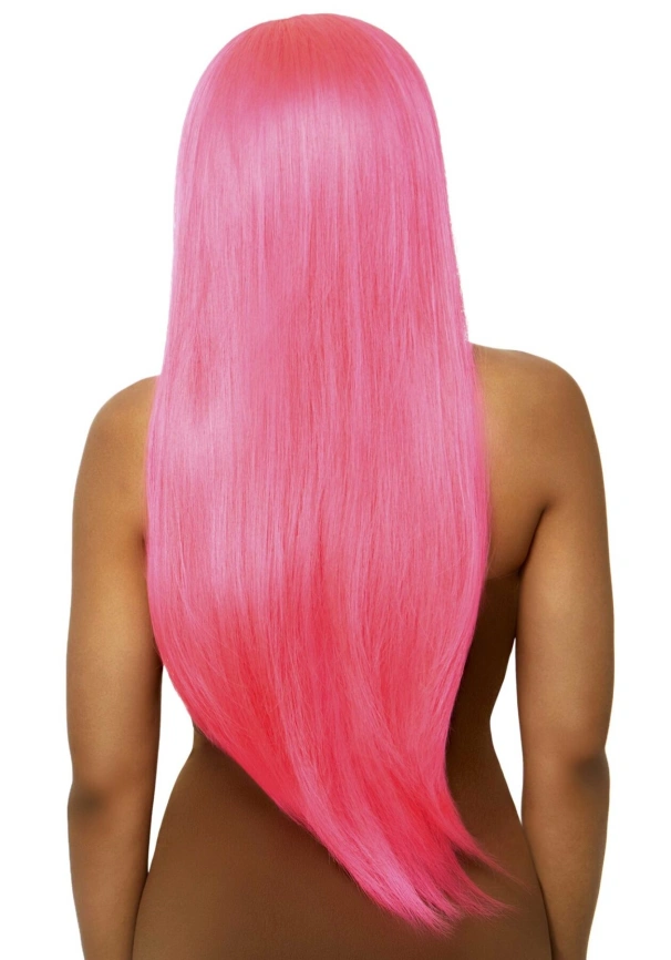 Парик Leg Avenue 33″ Long straight center part wig neon pink фото 2