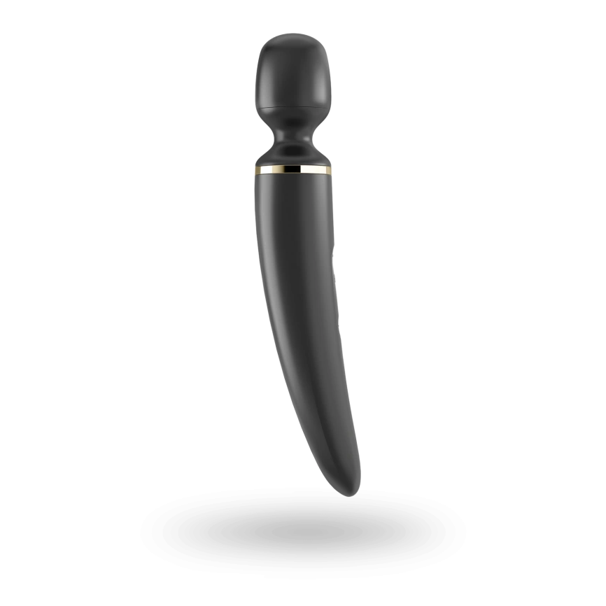 Вибромассажер Satisfyer Wand-er Woman (Black/Gold), водонепроницаемый, мощный, размер XXL фото 3