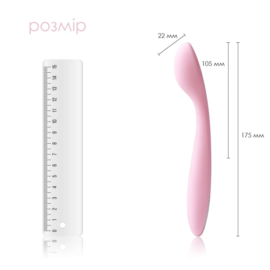Стимулятор клитора и точки G  Svakom Keri Pale Pink фото 2