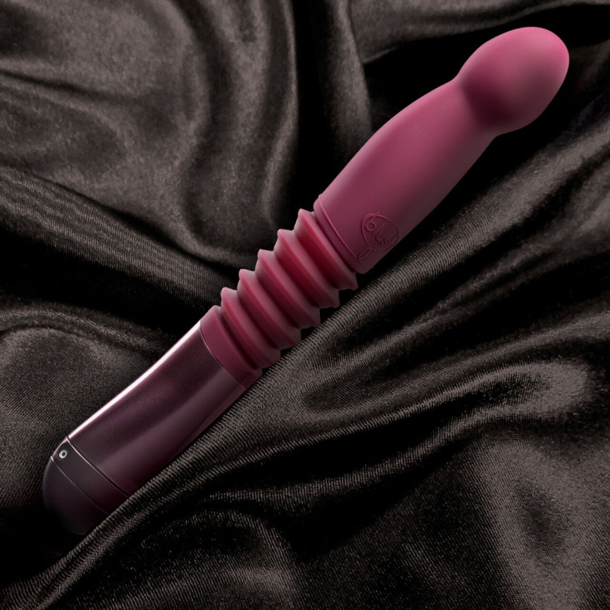 Пульсатор для точки G Blush Temptasia – Trixie Thrusting Dildo – Wine Red, 3 швидкості фото 8