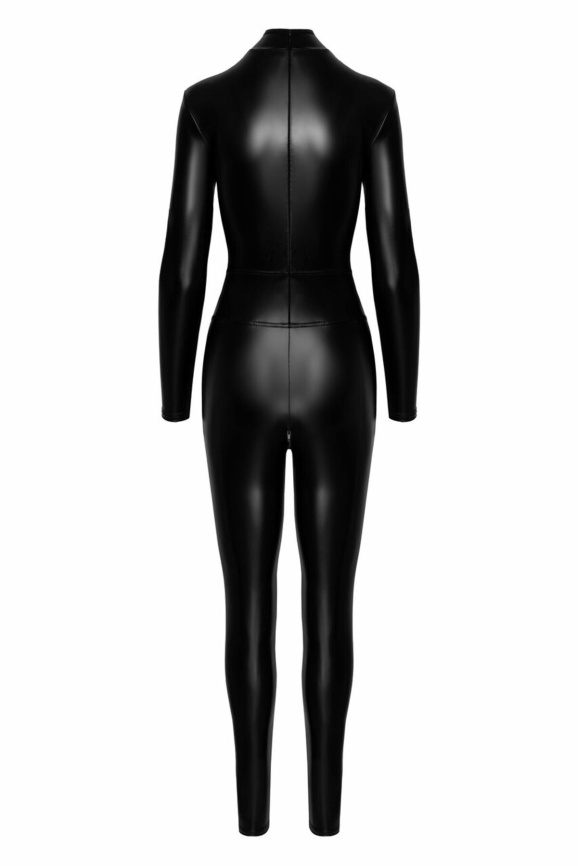 Комбінезон Noir Handmade F319 Caged, XL, під латекс, довгий рукав, з доступом, кільце на поясі фото 6