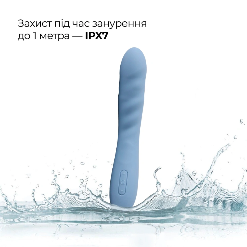 Смарт-вибратор с пульсацией Svakom Ava Neo Cornflower Blue, 15 режимов работы, водонепроницаемый фото 15