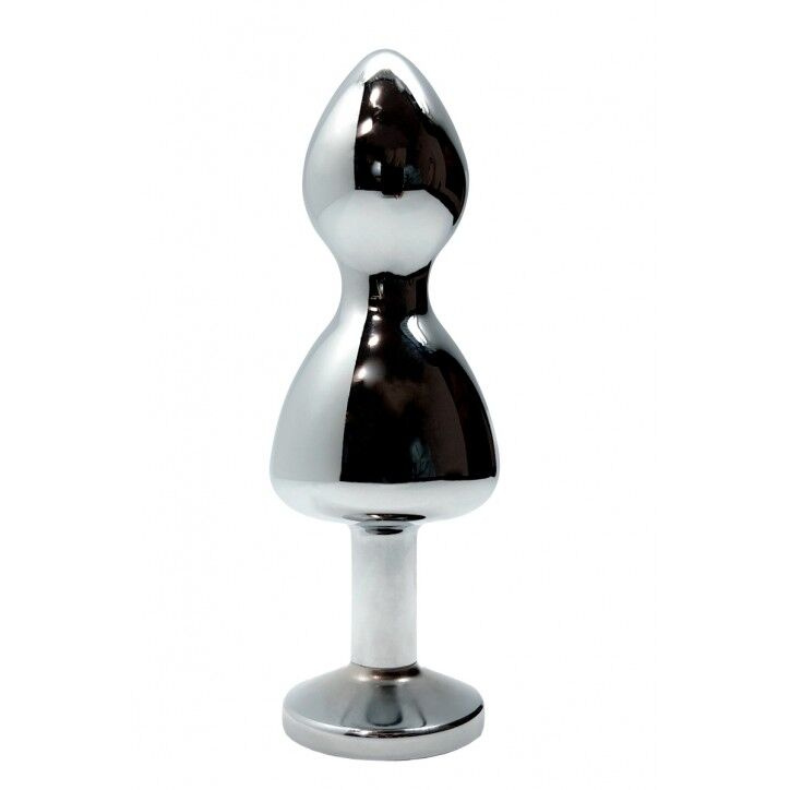 Металева анальна пробка Wooomy Lollypop Double Ball Metal Plug Red L діаметр 3,5 см, довжина 10,5 см фото 2
