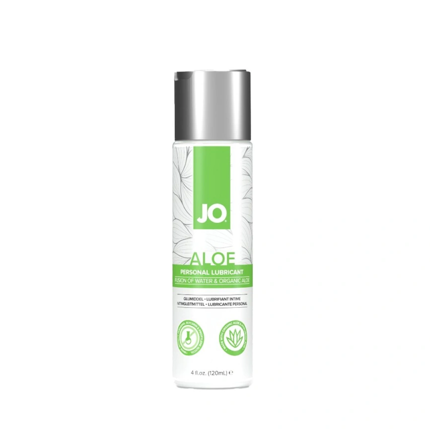 Смазка на водной основе JO H2O Organic Aloe (120 мл), увлажняющий и успокаивающий эффект фото 1