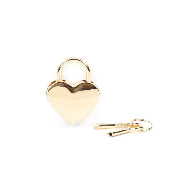 Замочок-сердечко Liebe Seele Heart Shape Padlock Gold (2 шт), універсальний фото 2