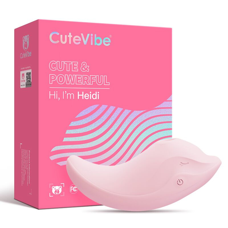 Вібратор та вакуумний стимулятор CuteVibe Heidi Pink фото 4