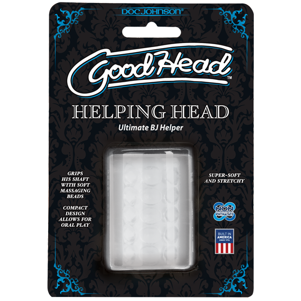 Мастурбатор Doc Johnson GoodHead - Helping Head ULTRASKYN, супер помічниця для мінету фото 2