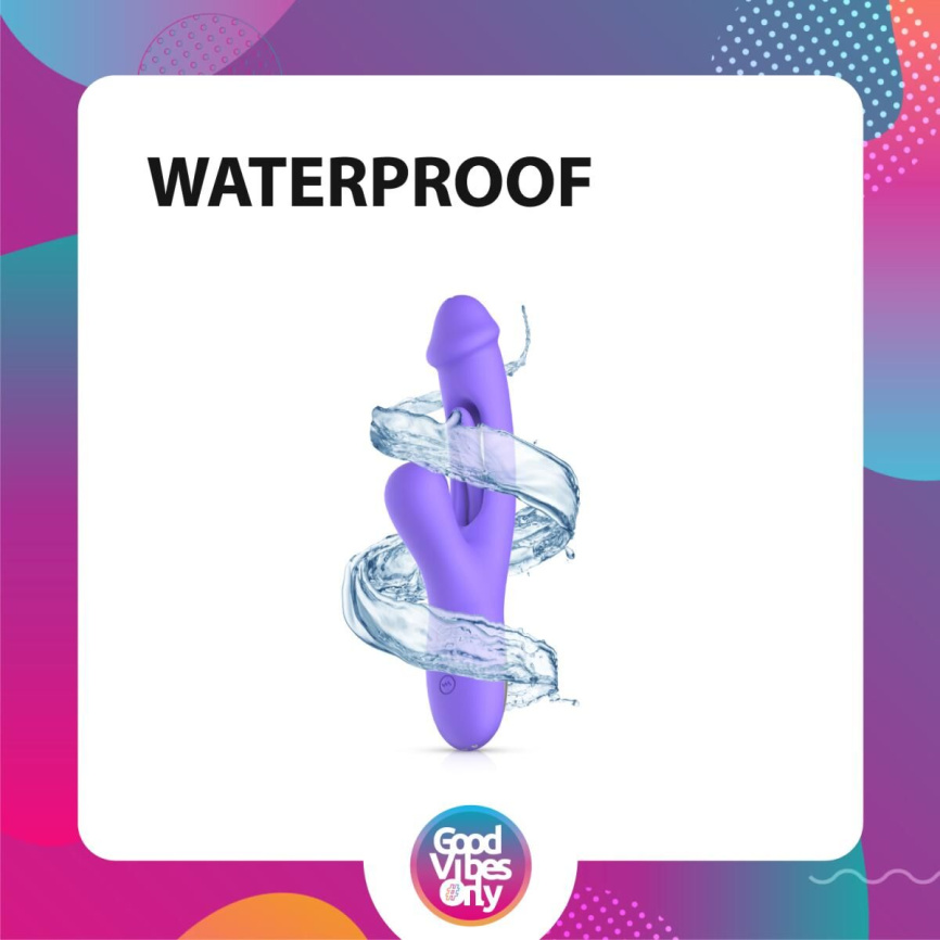 Вібратор-кролик Good Vibes Only - Tess Rabbit Vibrator with G-Spot Stimulator фото 12