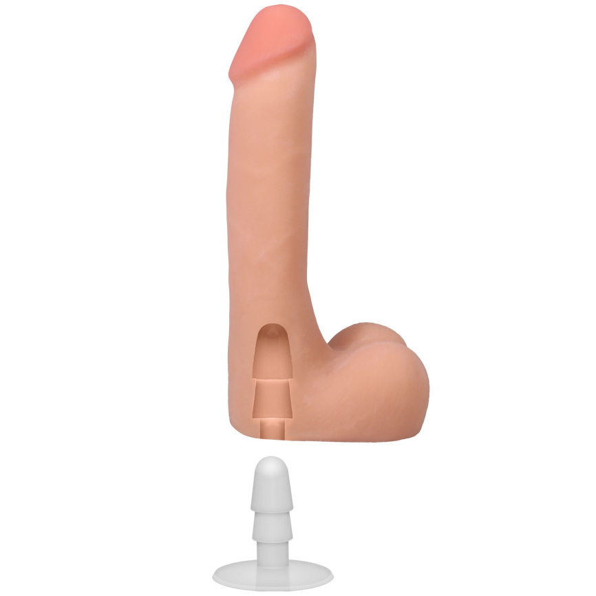 Фалоімітатор Doc Johnson The Realistic Cock ULTRASKYN - 9 Inch with Balls Vanilla фото 6